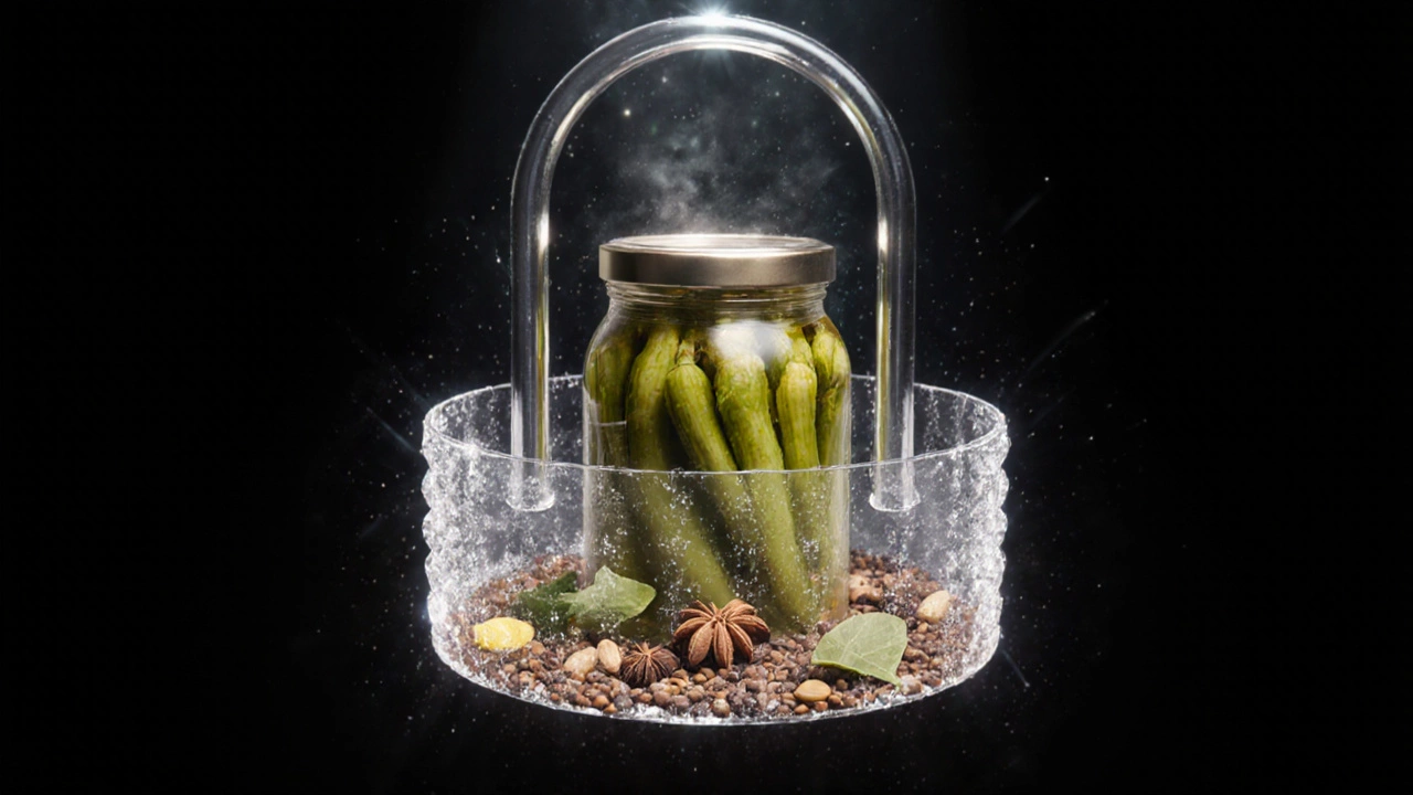 Три защитных барьера — соль, уксус, специи — охраняют банку с консервацией от бактерий.