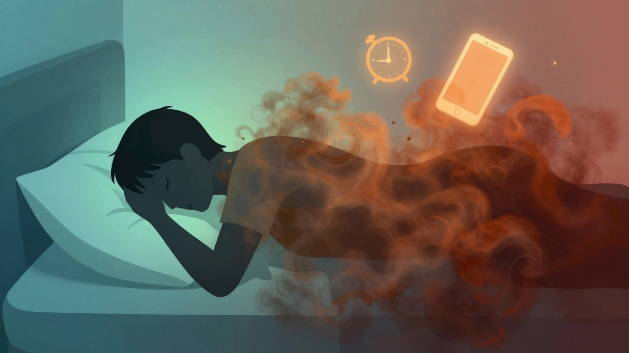 Схематичное изображение влияния стресса и кортизола на организм человека